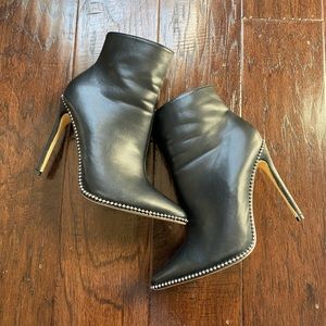 Catherine Malandrino studded black boots Sz 8